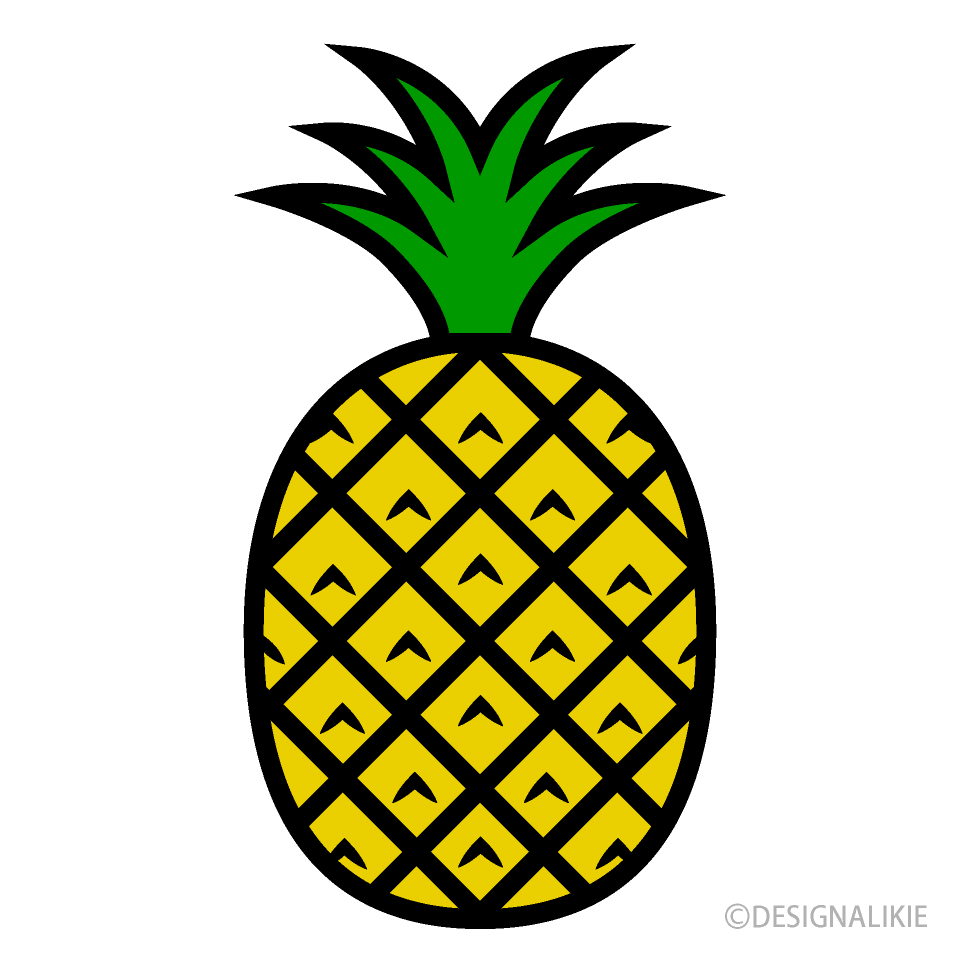Pineapple Cartoon Free PNG Image｜Illustoon