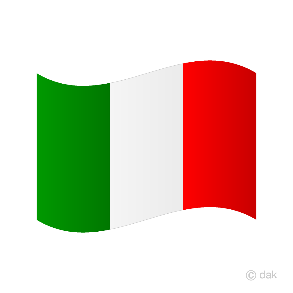 Balanceo de la bandera de Italia