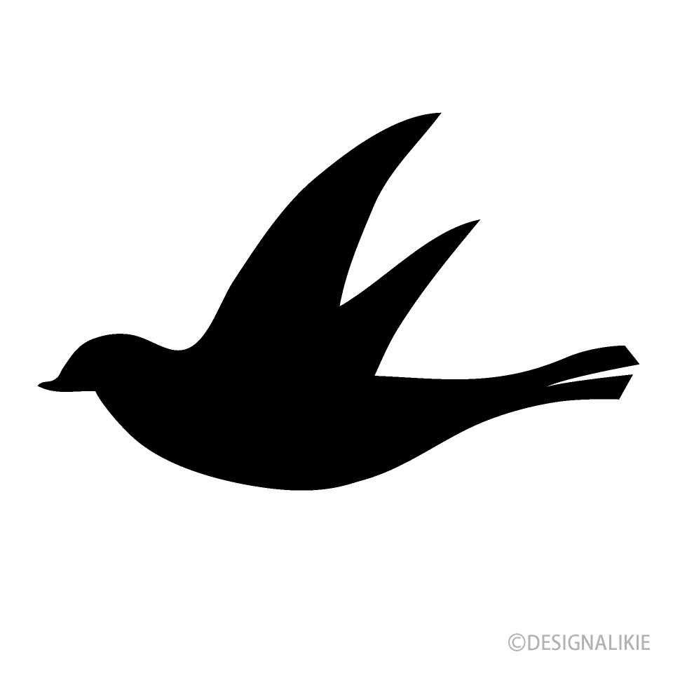 Pájaro volador en blanco y negro Gratis Dibujos Animados Imágene｜Illustoon  ES