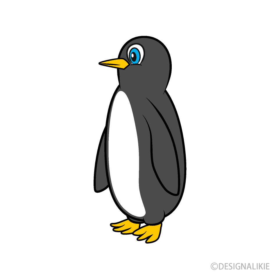 Side Penguin Cartoon Free PNG Image｜Illustoon
