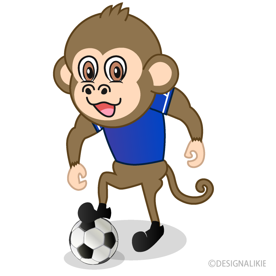 Mono, jugar al fútbol
