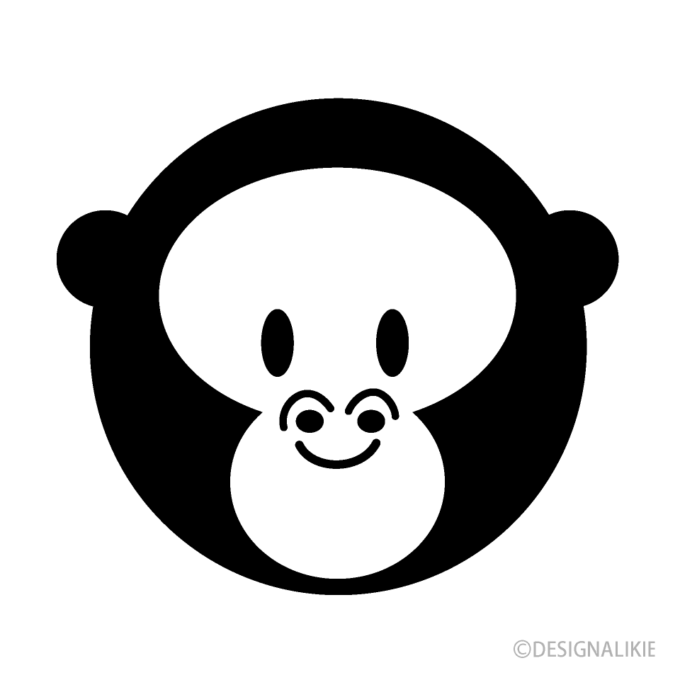 Símbolo de la cara de mono