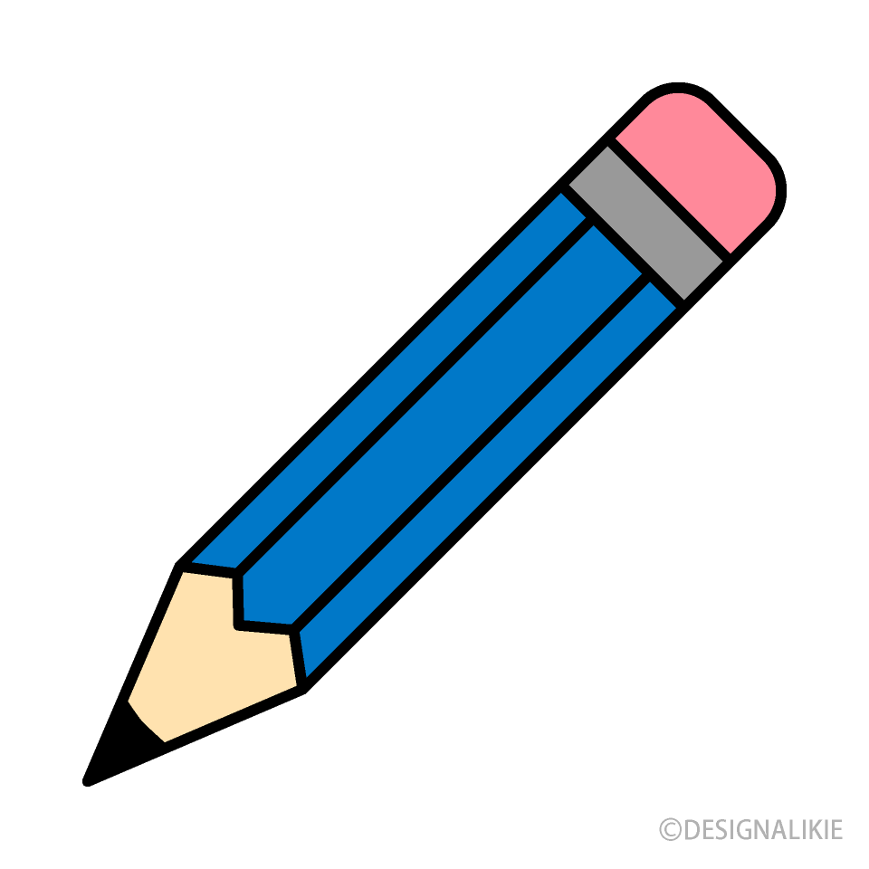 Blue Pencil Clipart Free Png Image Illustoon