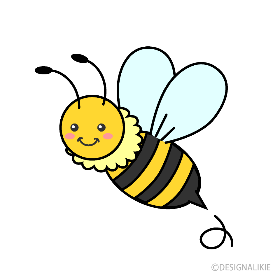 Flying Bee Clip Art Free PNG Image｜Illustoon