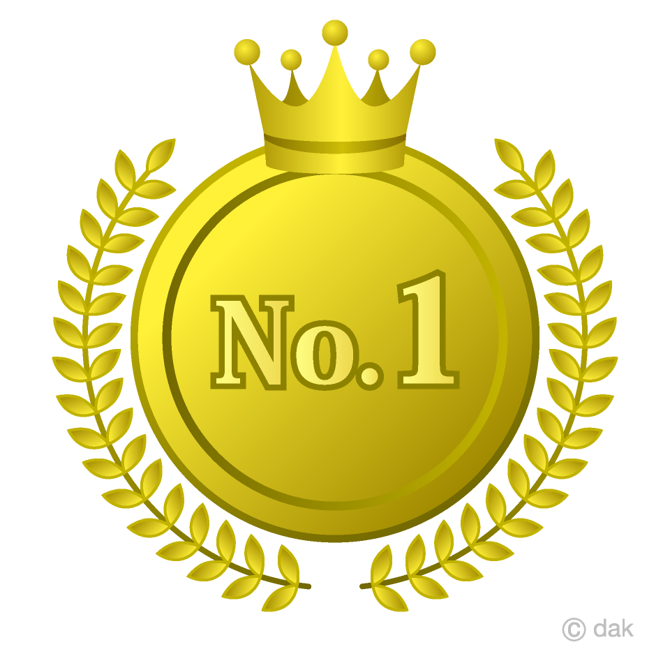 No 1 Gold Crown Leaf Lace Medal Free Png Image Illustoon