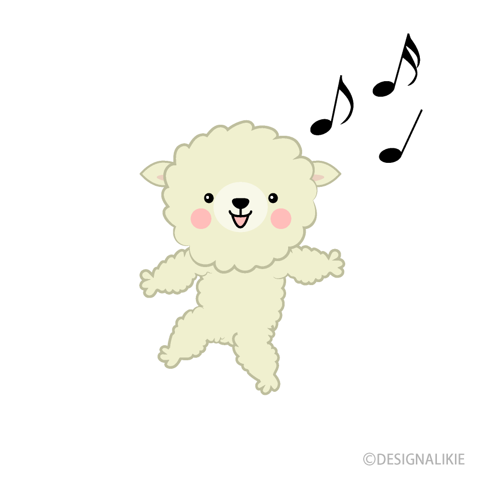 Linda oveja bailando