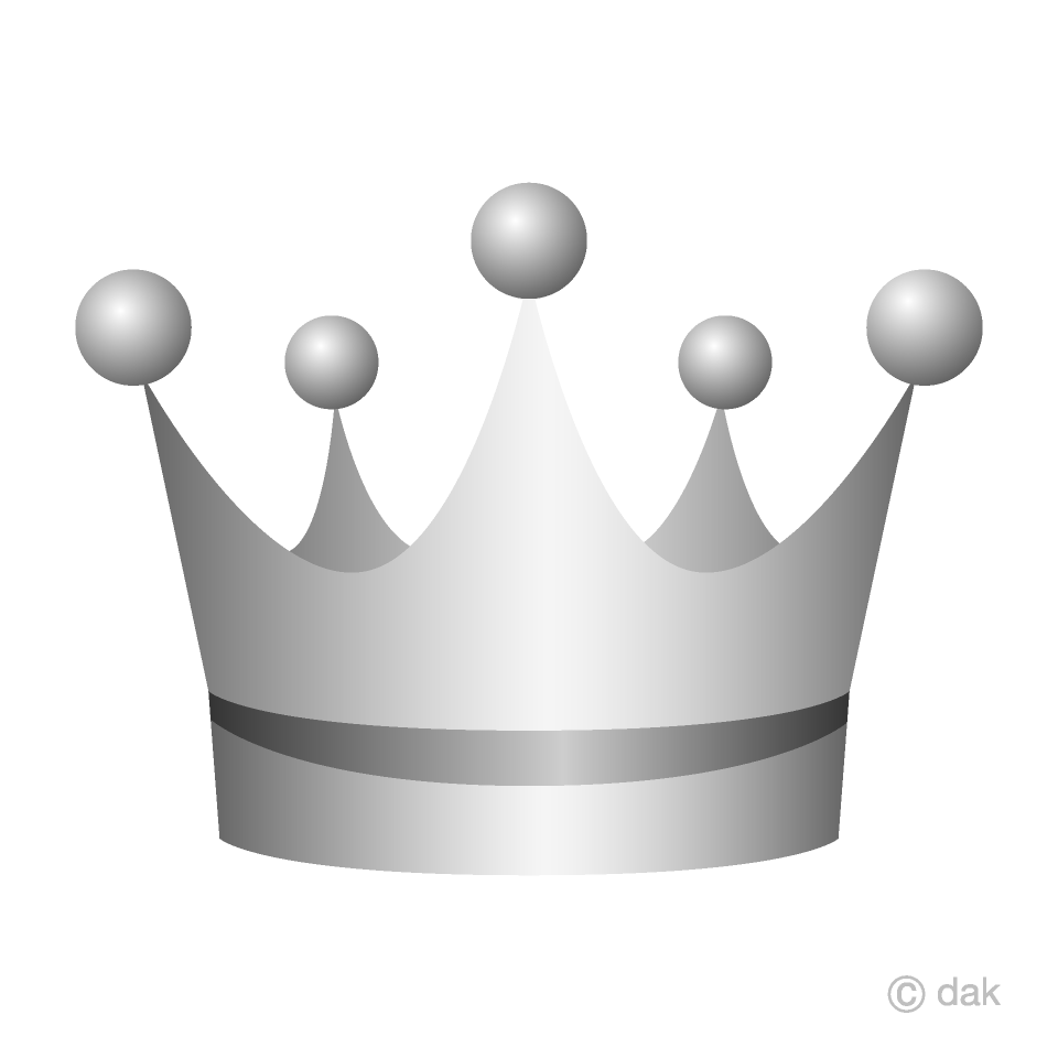 Silver Crown Clip Art Free PNG Image｜Illustoon