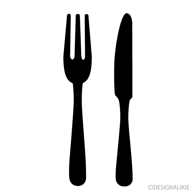 Knife and Fork Silhouette