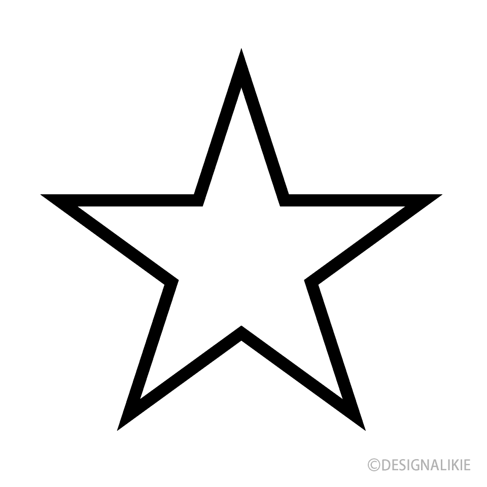 Star Black and White Symbol