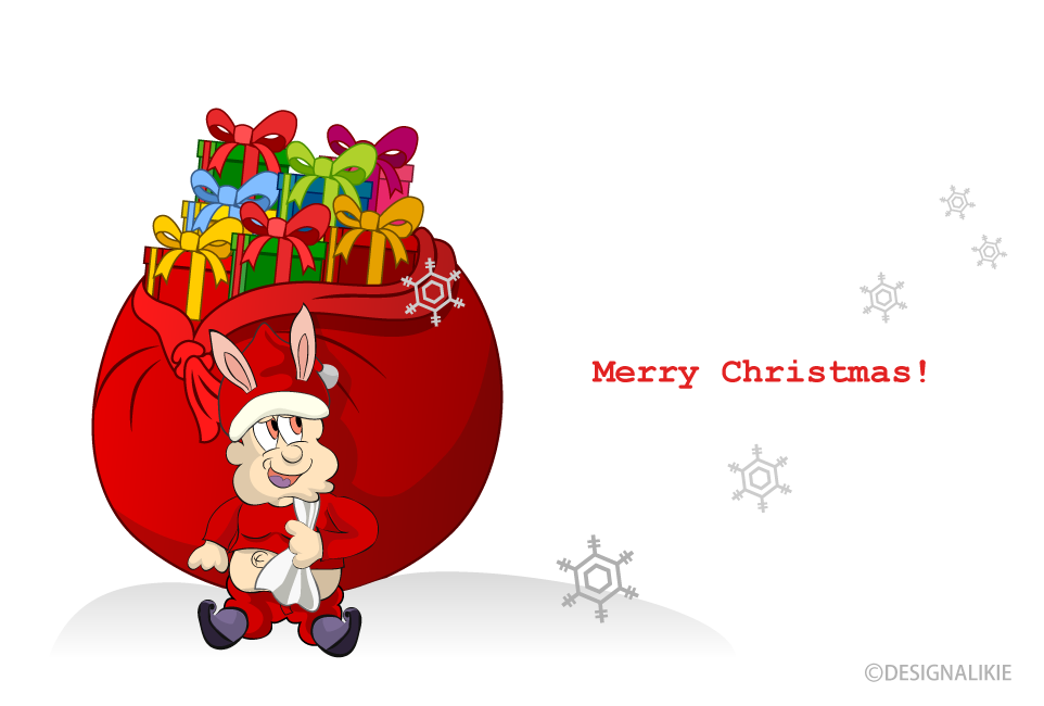 Navidad del personaje de Bunny Santa