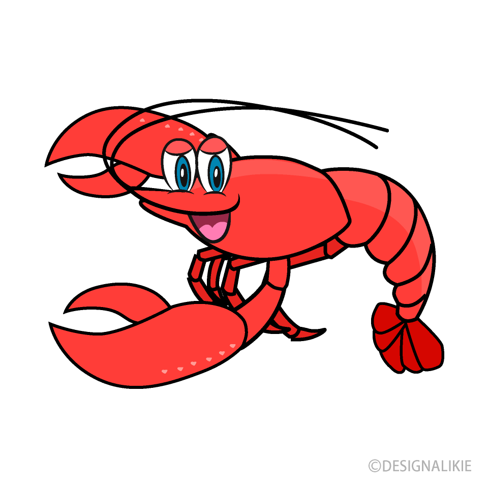 Lobster Cartoon Free PNG Image｜Illustoon