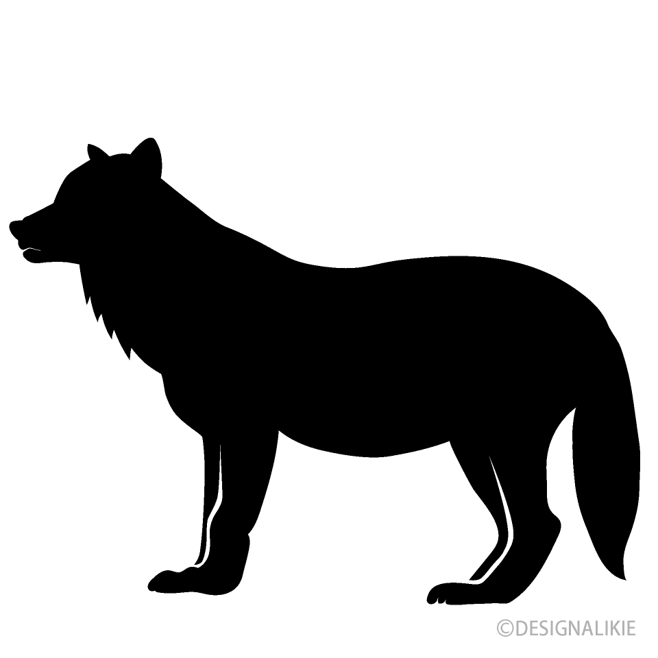 Wolf Silhouette Clip Art Free Png Image Illustoon