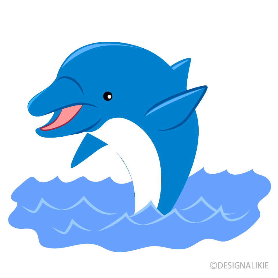 Delfines saltando Gratis Dibujos Animados Imágene｜Illustoon ES