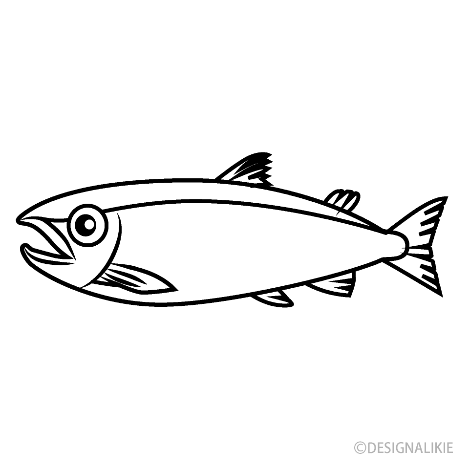 Salmon Black and White