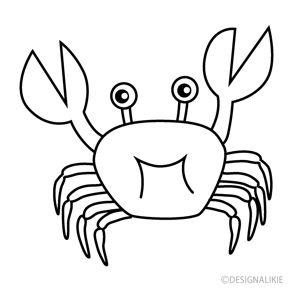 Crab Black and White