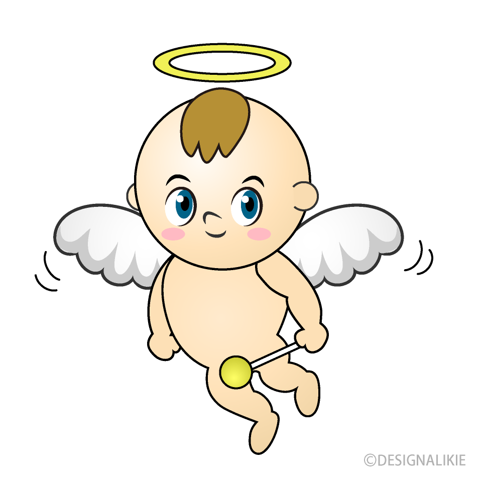 Baby Angel Cartoon Free PNG Image｜Illustoon