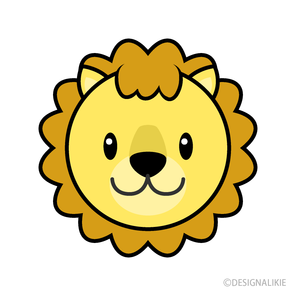 Cara de león simple
