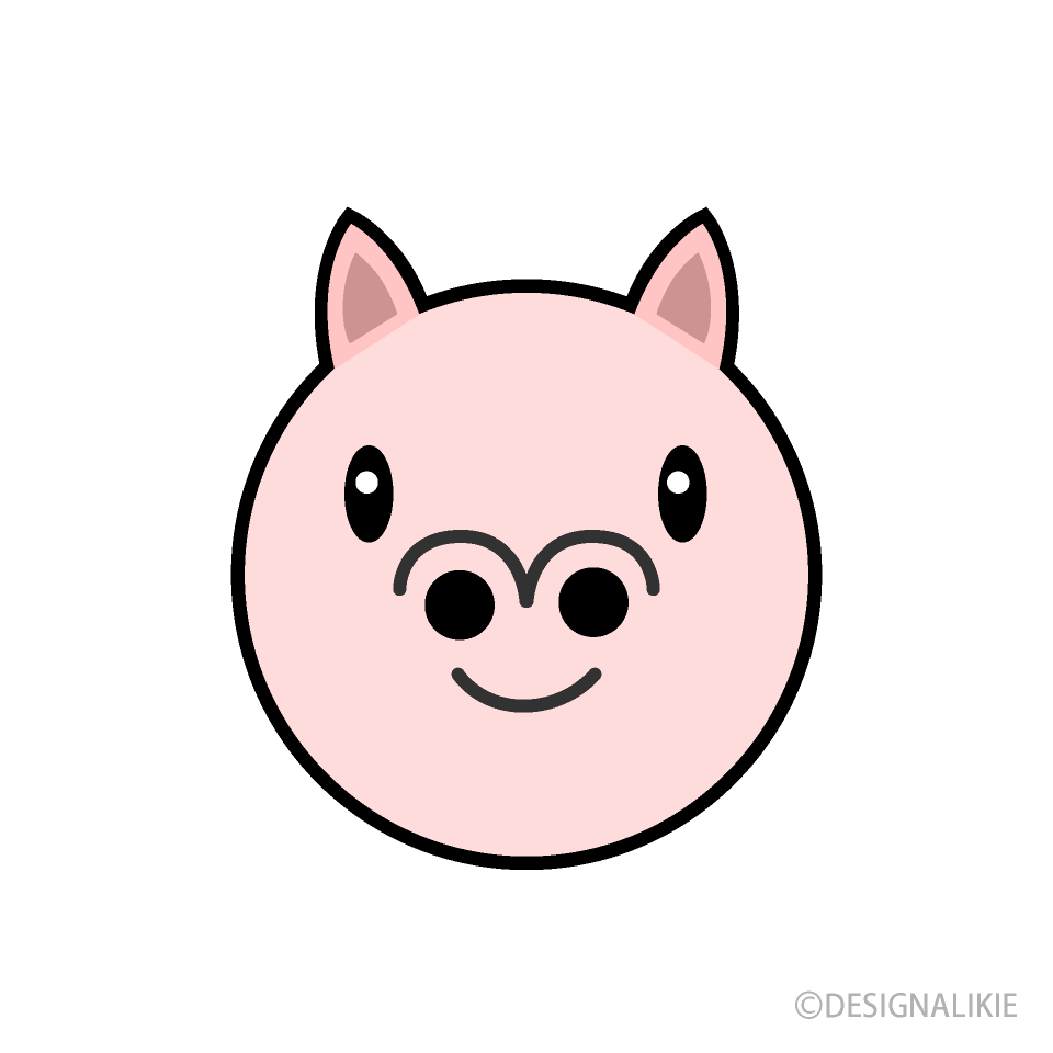 Cara de cerdo simple