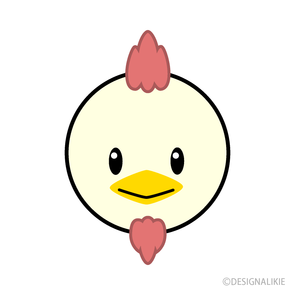Cara de pollo simple