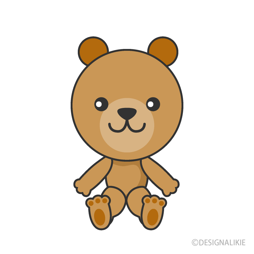 Stuffed Bear Clip Art Free PNG Image｜Illustoon