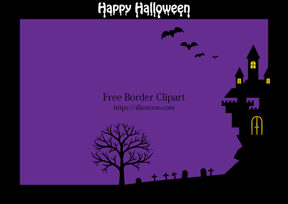 Halloween Castle Border
