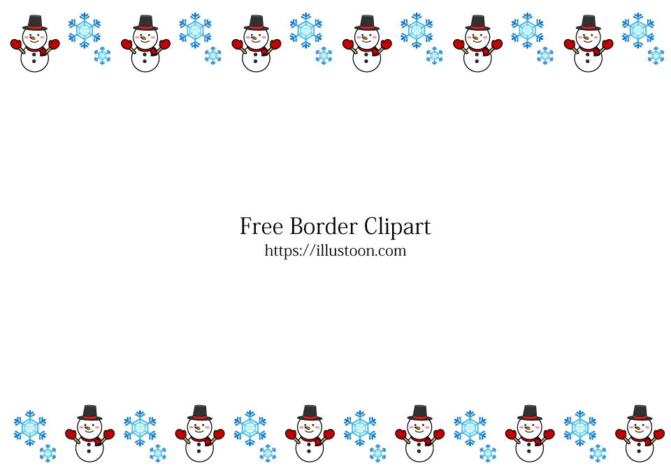 snowman border clipart
