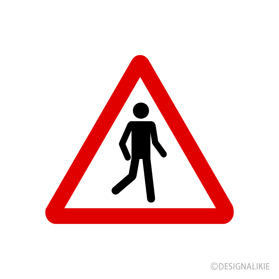 Pedestrian Caution Sign
