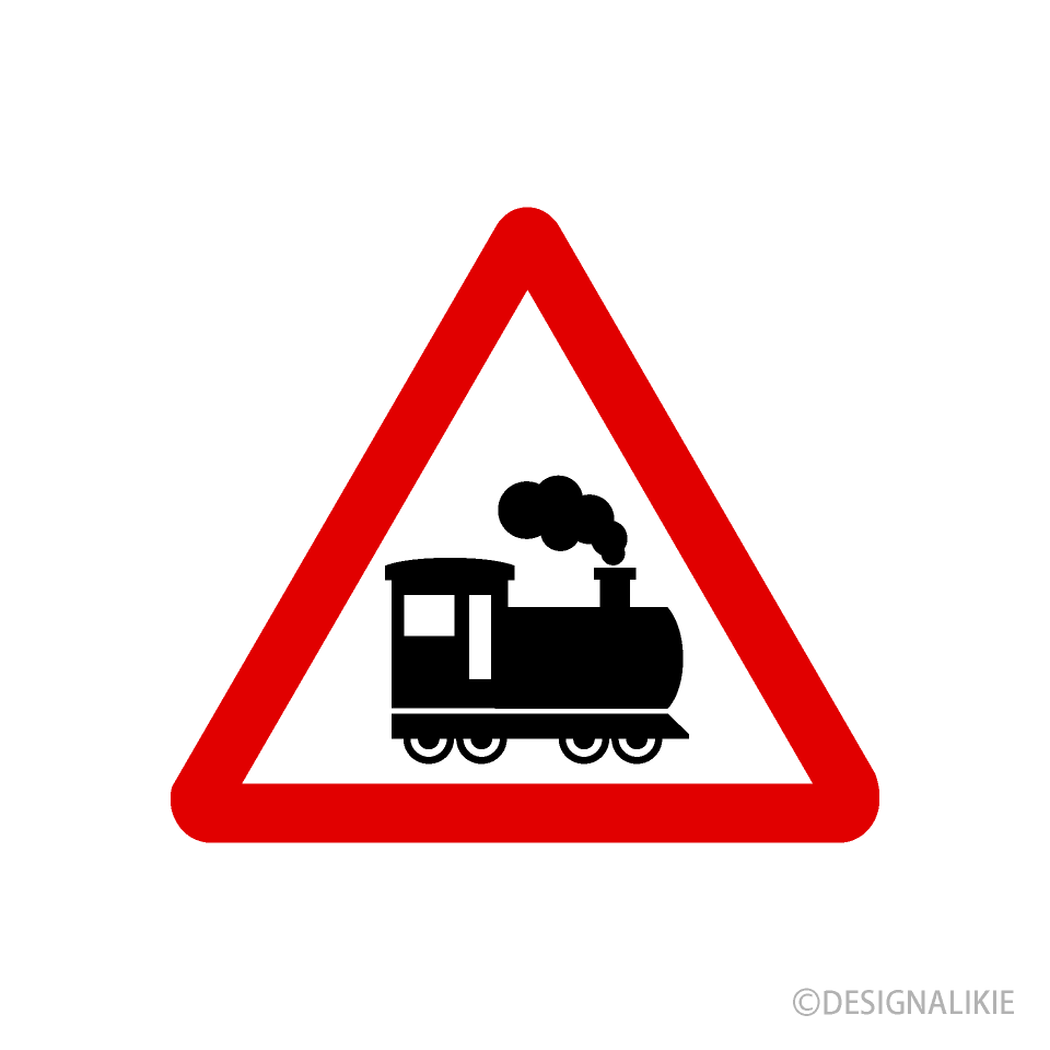 Train Caution Sign