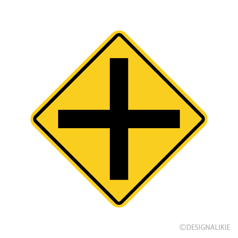 Intersection Warning Sign