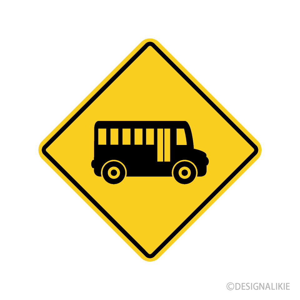 Bus Warning Sign
