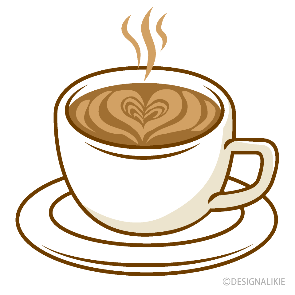 Hot Latte Clip Art Free PNG Image｜Illustoon