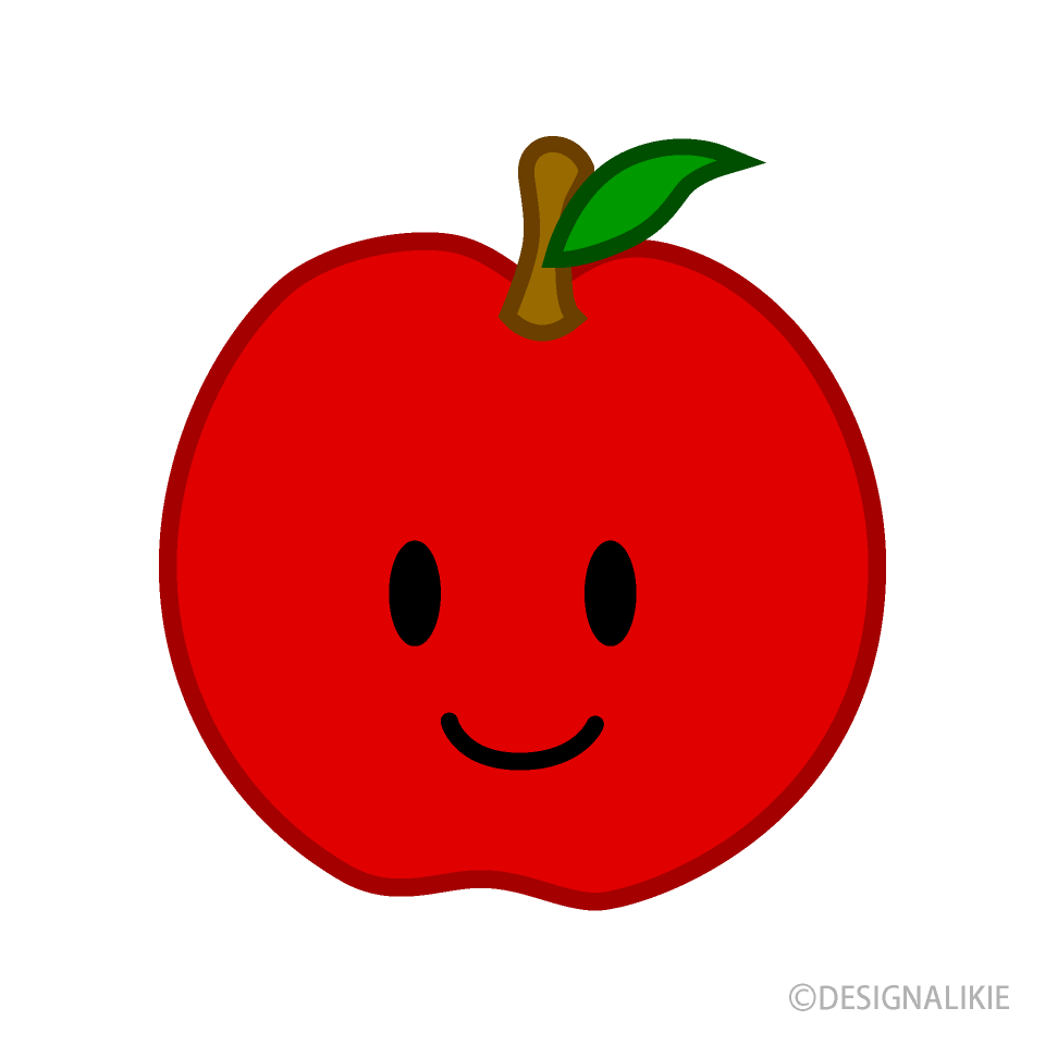Cute Apple Clip Art Free PNG Image｜Illustoon