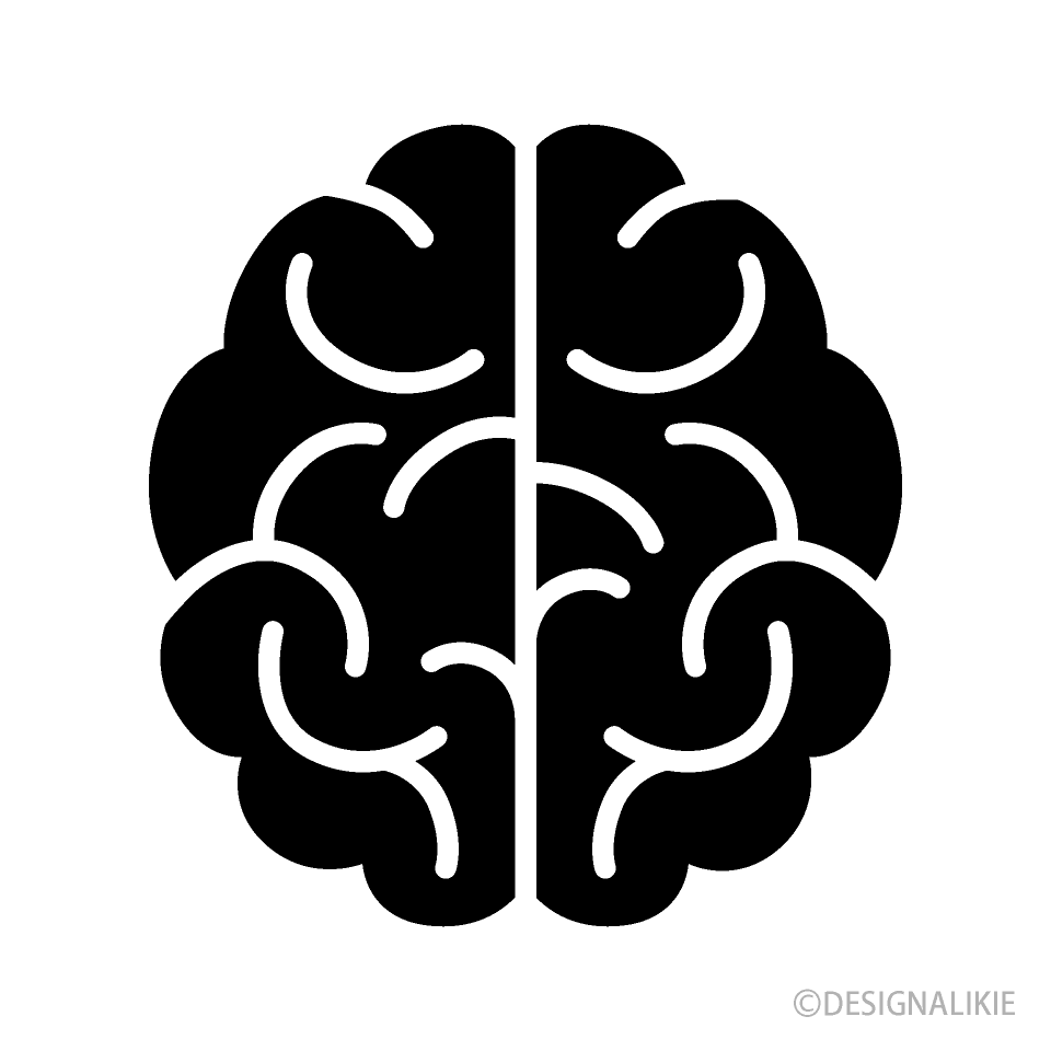 Brain Top Silhouette Symbol