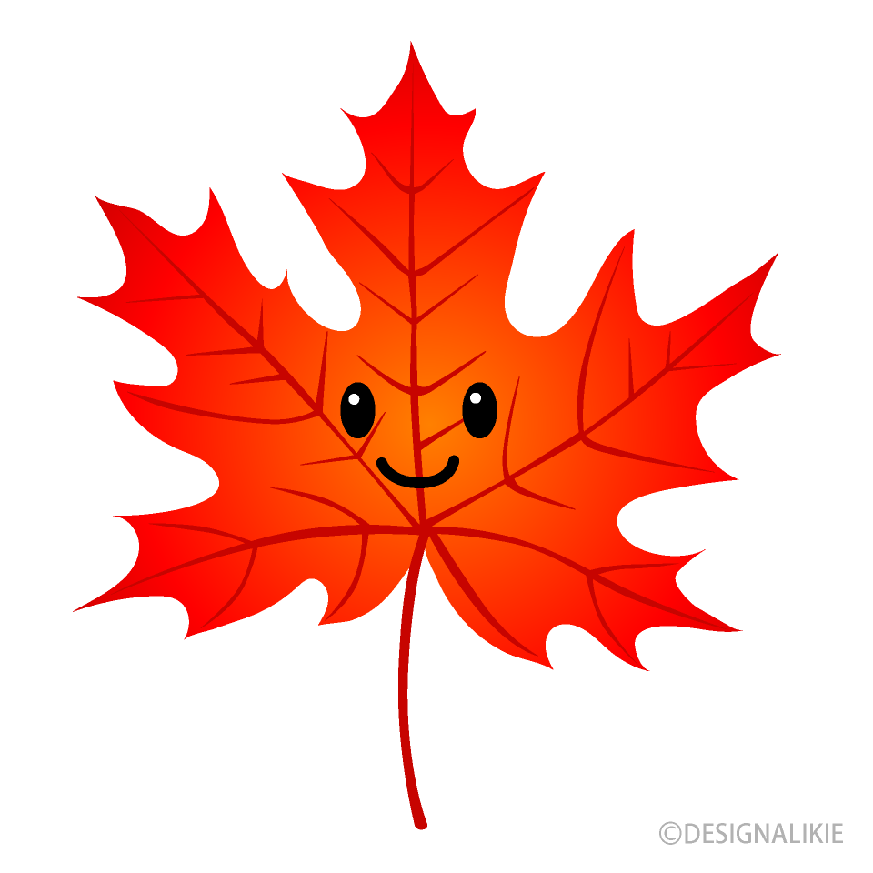 Cute Red Maple Leaf