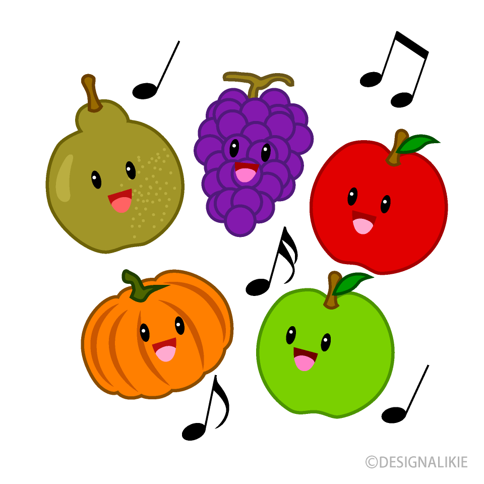 Singing Cute Autumn Fruit