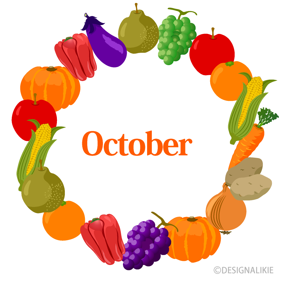 Vegetables and Fruits Wreath October