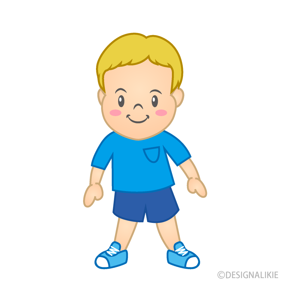 Walking Boy Cartoon Free PNG Image｜Illustoon