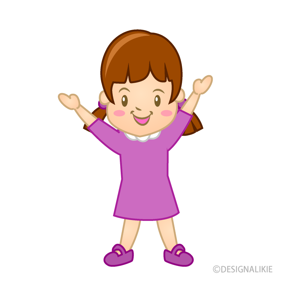 Lively Girl Clipart Free Png Image Illustoon