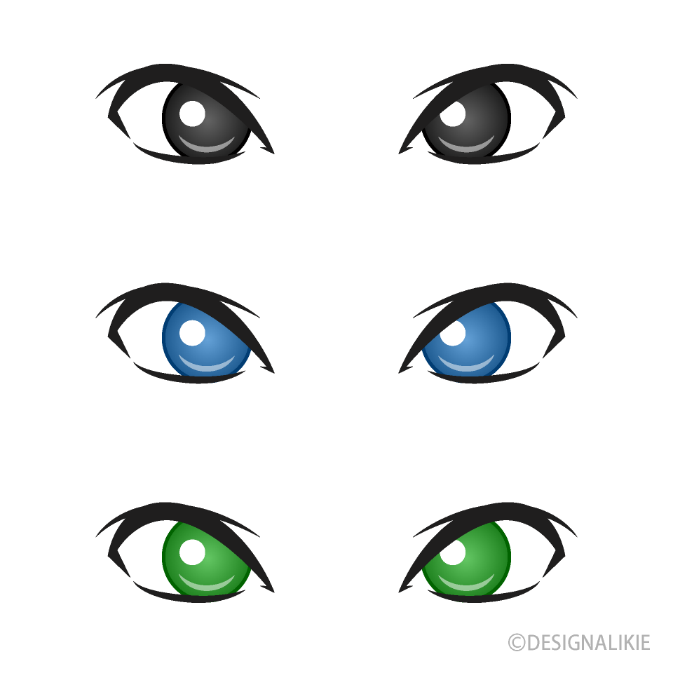 Anime Eyes transparent background PNG cliparts free download