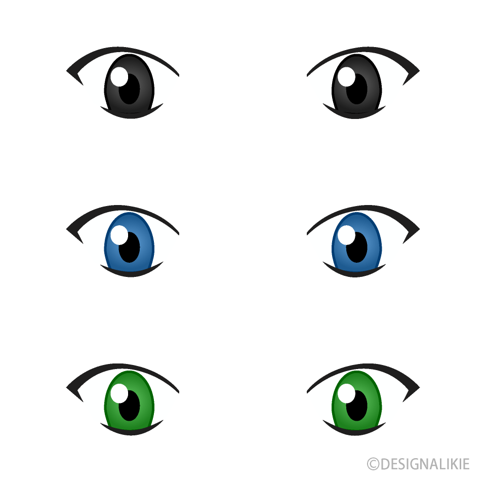 Anime Man Eyes Clip Art Free PNG Image｜Illustoon