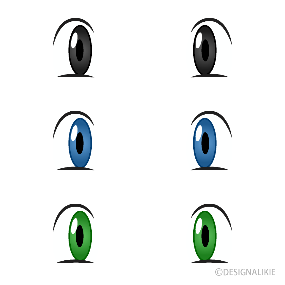 Anime Boy's Eyes Clip Art Free PNG Image｜Illustoon