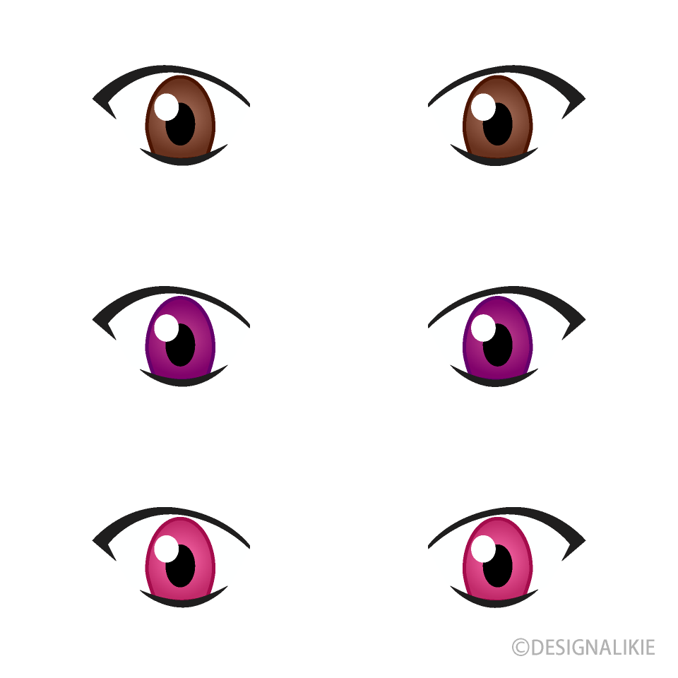 Anime Boy's Brown Eyes Clip Art Free PNG Image｜Illustoon