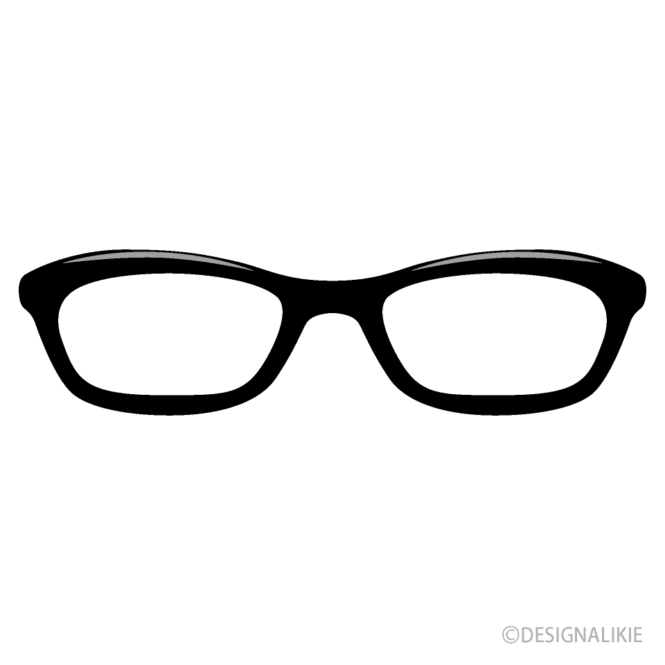 black glasses clipart