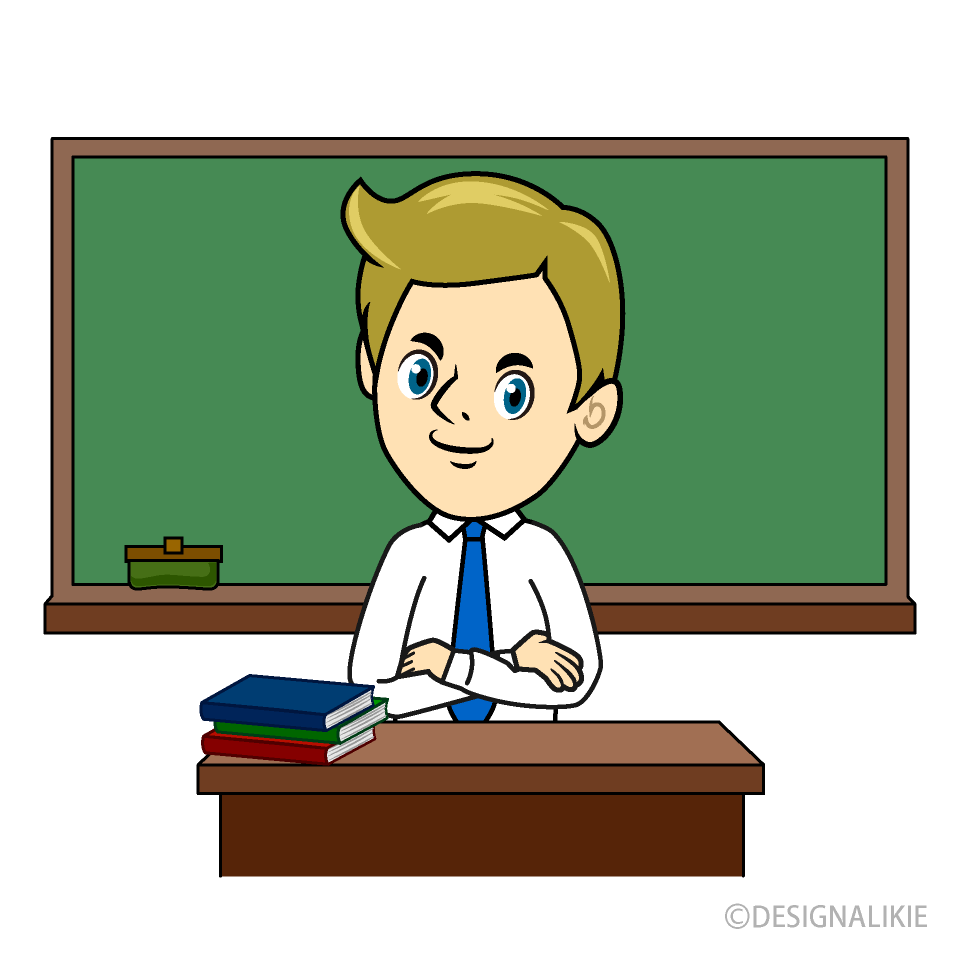 Teacher and Blackboard