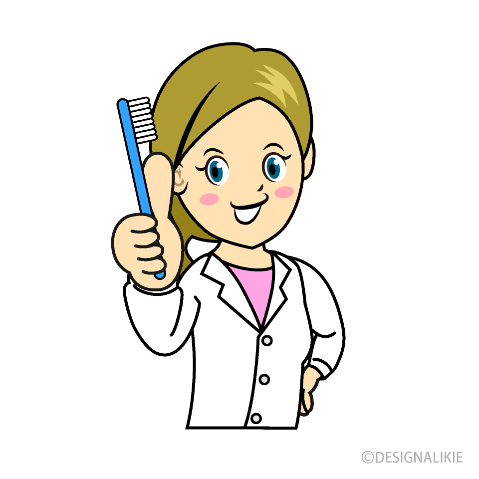 Dentist with Toothbrush Cartoon Free PNG Image｜Illustoon