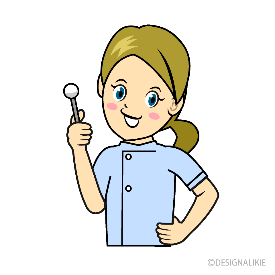 Smile Female Dentist Cartoon Free PNG Image｜Illustoon