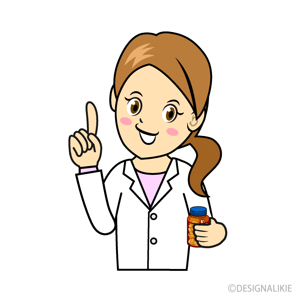 Female Pharmacist Cartoon Free PNG Image｜Illustoon