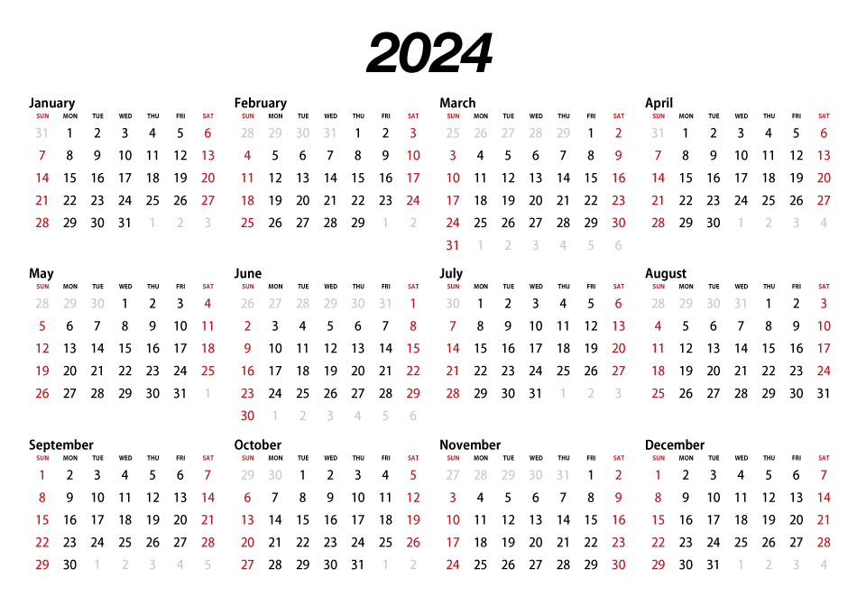 Simple 2022 Calendar