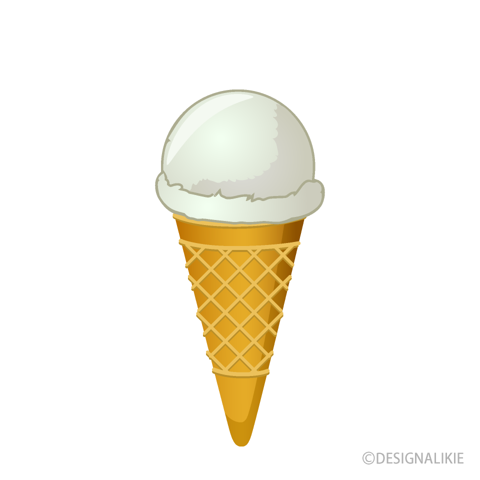 White Ice Cream Clip Art Free PNG Image｜Illustoon