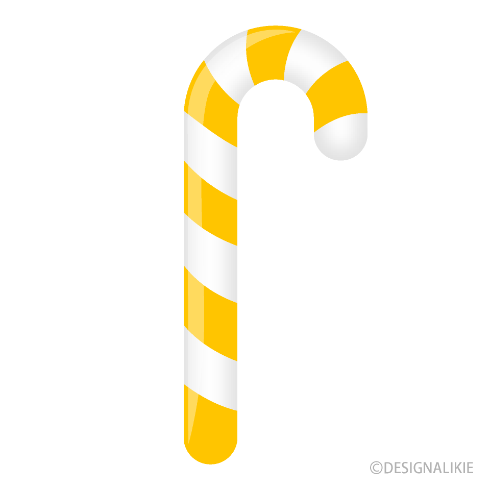 Yellow Candy Cane
